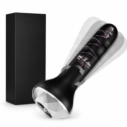 Vibrator Butt Plug Anal Toys Prostate Massager with 10 Vibrating Rotating Beginner-Friendly Anal Plug Sex Toys for Men Women
