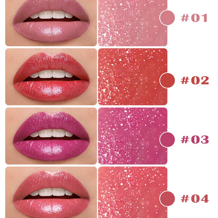 Diamond Pearlescent Lipstick Waterproof Long Lasting Non-stick Cup Matte Velvet Shiny Lipsticks Red Sexy Lips Makeup Cosmetics