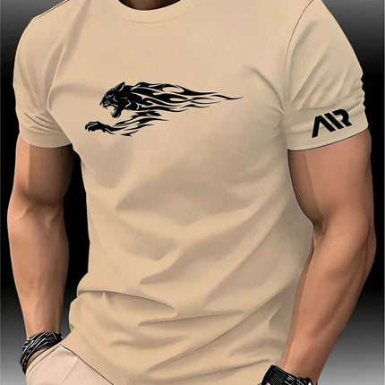 New Men’s Quick Dry Letter Short Sleeve Sport T Shirt Gym Jerseys Fitness Shirt Trainer Running T-Shirt Teenager Breathable