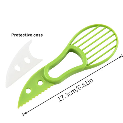 A Multifunctional Avocado Slicer Three-in-One Household Multifunctional Tool, Suitable for Outdoor Use, Home and Camping Scenari