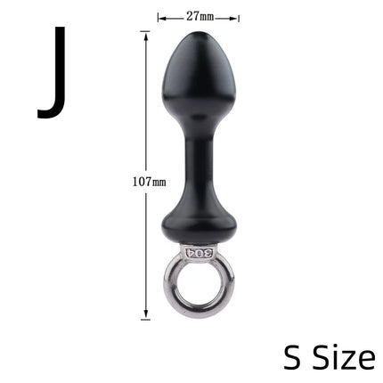 Exotic Accessories Metal Anal Plug With Pull Ring Adult Sex Products Anus Dilator Ass Stuff Tail Bdsm Erotic Games Novel Toys