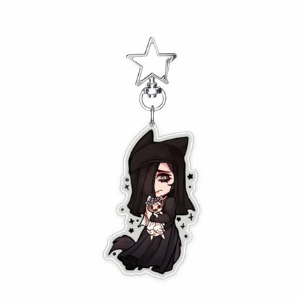 Resident Evil 6cm Acrylic Stand Keychain Leon Jill Chris Ada Game Figure Bag Pendant Decor Collection Gift For Fans