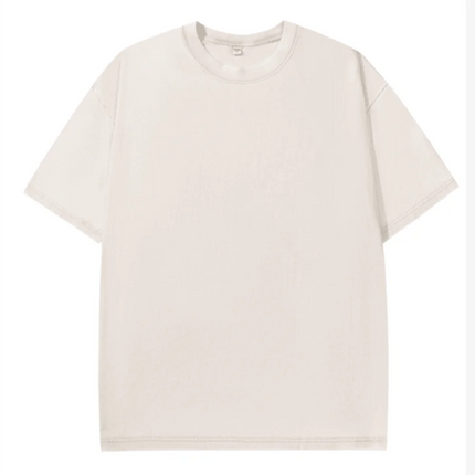 Summer pure cotton heavy-duty 270g American pure cotton short-sleeved retro hip-hop T-shirt men's casual vest oversized T-shirt
