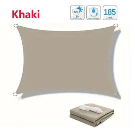 Outdoor Awnings Waterproof Sun Shade Sail Garden Canopi For Terrace Car Canvas Awning Rectangle Pool Sun-Shelter Sunshade Sail