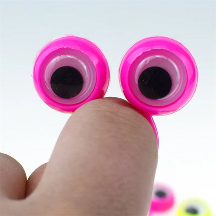 Funny Finger Children's Eye Ring Toy Novelty Creative Plastic Finger Ring Eye Swing Party Gift Party Mischief Tool