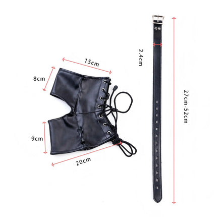Adjustable Leather Anklecuff For Sex Ankle Cuffs Bondage upgraded Can Lock Restraint Sex Product for Adult Game Bdsm Bondage Toy
