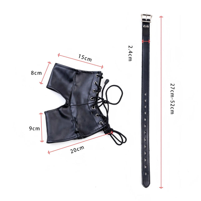 Adjustable Leather Anklecuff For Sex Ankle Cuffs Bondage upgraded Can Lock Restraint Sex Product for Adult Game Bdsm Bondage Toy
