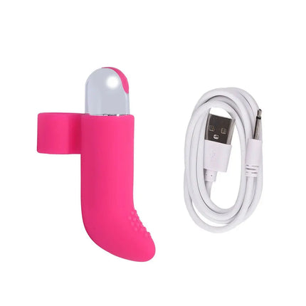 Silicone Rechargeable Finger Vibe, Multi - Speed Clitoral Vibrator, Adult Female Masturbation Toy Sex Toys