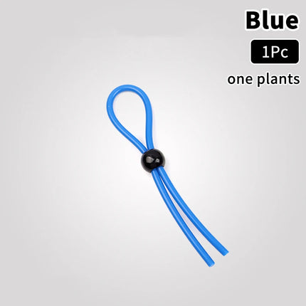 Adjustable Colorful Ejaculation Delay Erection Rings Rope Binding Ball Stretcher Sperm Penis Ring Male Lock Rope Adult Sex Toys