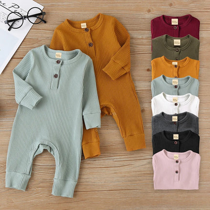 2026 Spring Newborn Romper Baby Boys Girls Overalls Cotton Long Sleeve Baby Outfit Toddler Jumpsuit Infant Clothes