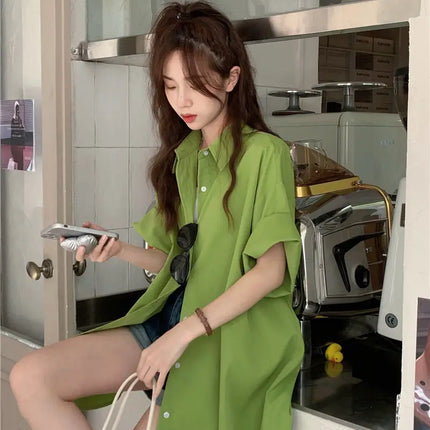 XEJ Elegant and Youthful Women's Blouses Oversize Shirts Women's Summer Clothing Spring 2022 Short-Sleeve Youth Blouses