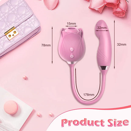 Clitoris Sucker Vibrator for Women Nipples Clit Stimulator Finger Wiggle G-Spot Vibrator Female Masturbator Sex Toy for Women
