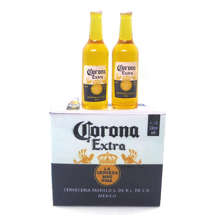 🌟1Set 1:12 Dollhouse Miniature Corona Beer Case Model DIY Kid Toy Accessories Simulation Life Scene