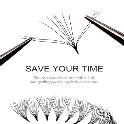 2000 Fans 0.05 0.07 Mix C D Lash Promade Russian Volume Natural Handmade 8D 12D 14D Ultra Speed Top Premade  Lashes Extensions