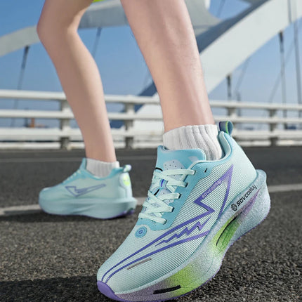 Running Shoes Carbon Board Speciality Marathon Men Sports Breathable Lightweight Women's Comfortable Athletic Nonskid Sneakers