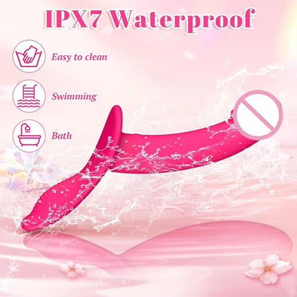 Vibrating Strap on Dildo Adjustable Elastic Waist Strapless Dildos Lesbian Sex Toys Remote Control G Spot Wearable Vibrators