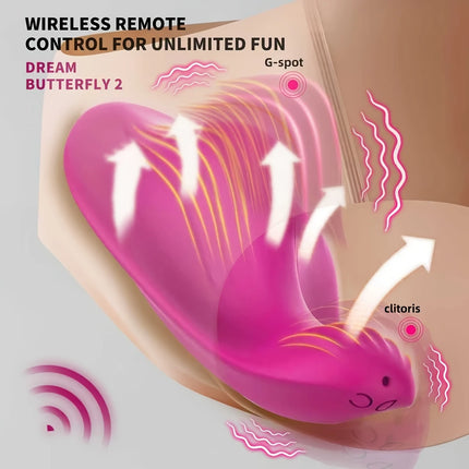 APP Control G Spot Wearable Panty Vibrators Silicone Clitoral Vagina Stimulator Adult Sex Toys with 9 Vibrating Modes for Women