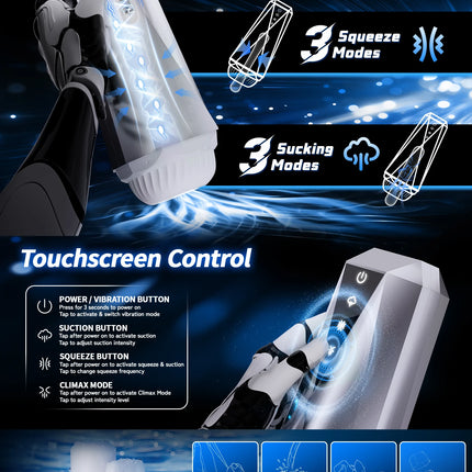KUSHOR Automatic Male Sucking Masturbator Blowjob Machine Vibration Masturbation Cup Stroker Pocket Pussy Adult Sex Toys for Men