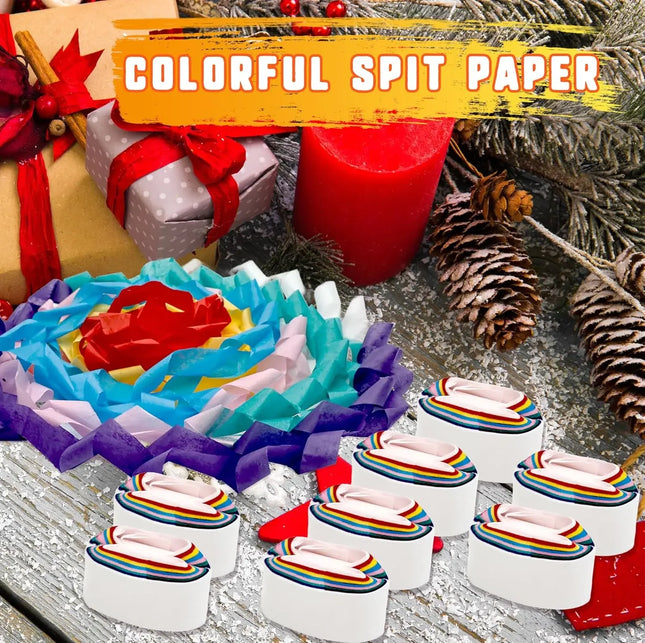 Mouth Coils Paper 12pcs Magic Paper Mouth Coils Vomit Paper Gimmick Props Stage Magic Tricks Accessories Gift for Adult Magician