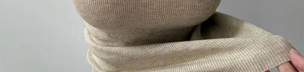 Korean Sle Knitted Vest Women's Base Layer Tank Top Svel f High Collar Spring Autumn Winter Inner And Outer Wear