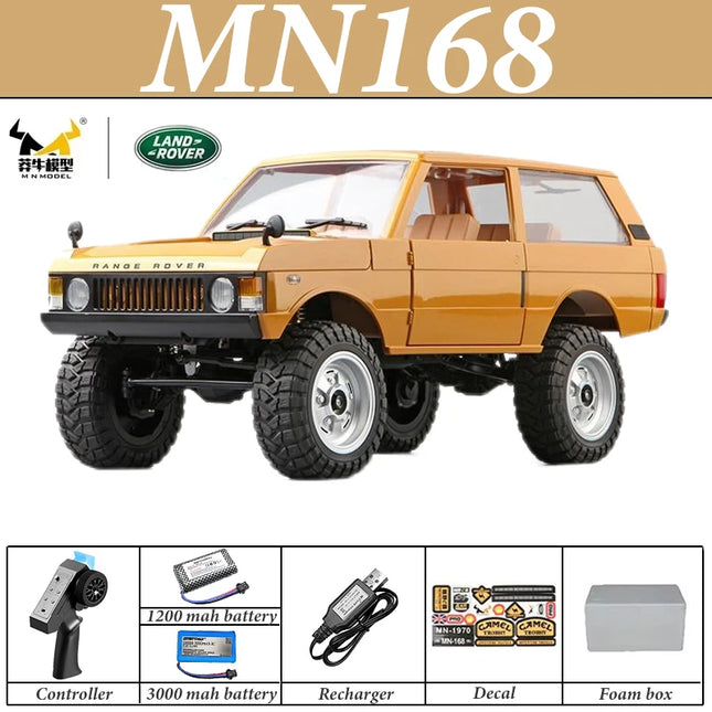 MN168 RC Car 1:12 Full Scale RTR Version MN Model 2.4G 4WD 280 Motor Proportional Off-Road RC Remote Control Car for Boys Gifts