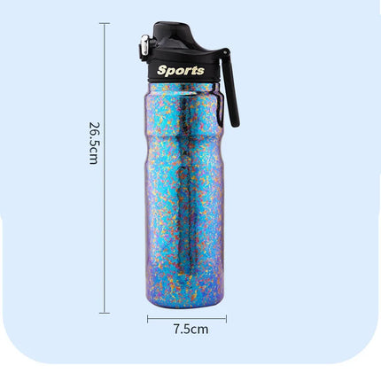 Titanium Water Bottle Thermos Outdoor Cycling Titan Canteen Drink jug Lightweight Kettle Flasks Bucket 650ML Thermal Cup Termos
