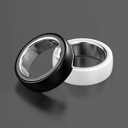 Waterproof R08M Health Smart Ring Nano Ceramic Stainless Steel Rings Heart Rate Blood Oxygen Sleep Emotion Monitor Sport For Man