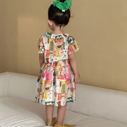 RAISE Children Summer Shirts Outfits Boys Vacation Suit 2026 Kids Girls Print Dress Brother Sister Outfits Siblings Matching Set