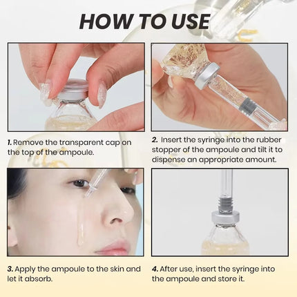 For Face Deep Collagen Silk Peptide Intensive Lifting Ampoule Korean Anti-Aging Serum with Collagen Skin Tightening & Firming.