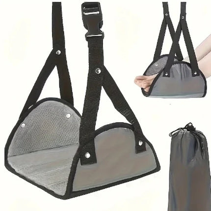 Adjustable Foot Hammocks for Travel, Car, Airplane Rest, Office Hanging, Simple Leg Support Foot Pads, Hammocks