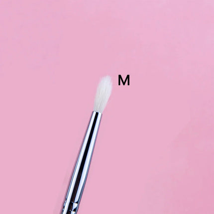 Tapered Crease Brush Large Small and Medium-sized Crease Makeup Brush Eyeshadow Crease Makeup Tool 100% Goat Hair & Copper Tube