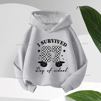 Long-sleeve Graphic Funny 67 Children's Hoodies Sweatshirt Casual Fashion Hip Hop Fleece Boy Girl Kid Warm Hooded Pullover