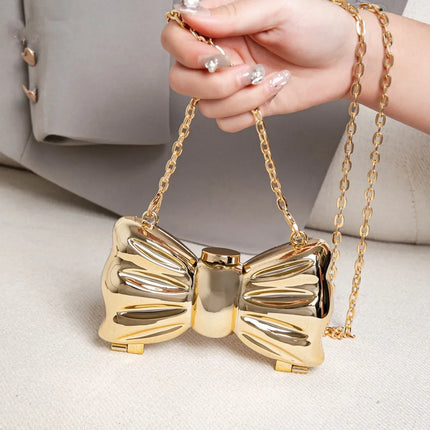 Luxury Golden Evening Bag Purses and Handbags Designer Shoulder Bags Funny Shape Party Wedding Round Acrylic Shiny Clutch Purse