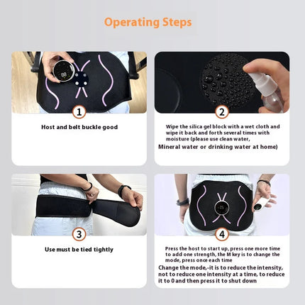 Gel-Free EMS Hip Sculptor,Hip Lift Trainer with Auto-Adhesion, Wireless Buttock Massage plasticity for Home Gym & Sensitive Skin