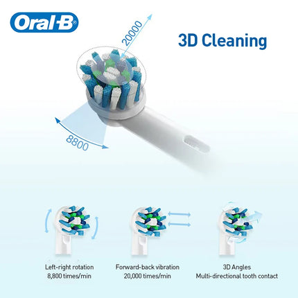 Oral-B Pro600 D16 3D Rechargeable Electric Toothbrush Adult Teeth Cleaning 2 mins Timer