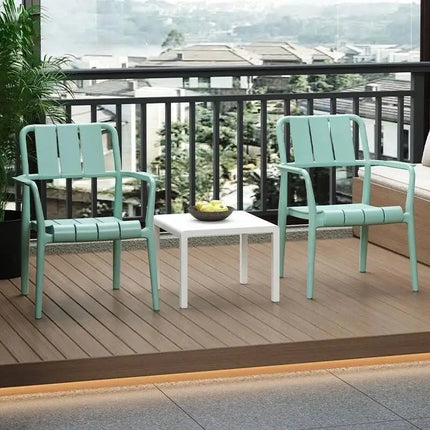 Nordic Patio Bistro Set Foldable Plastic Chair Table Balcony TikTok Viral Outdoor Furniture for Balcony Patio Furniture Set