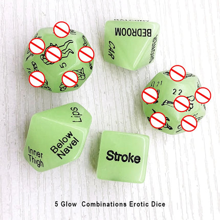 Sex Toys For Couples Luminous Sexual Posture Dice Set Bdsm Erotic Fetish Intimate Games Gear Adult Supplies Exotic Accessories