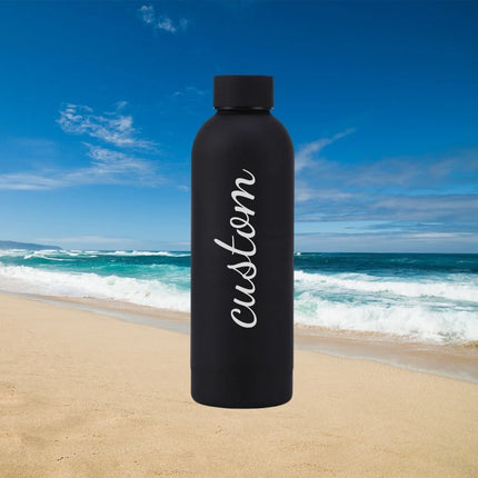 Personalized Carving Text SUS304 Insulated Water Bottle Customized Name Keep Hot Cold Drinks Bottle Perfect for Travel Gifts