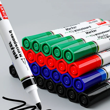1/4pcs White Board Marker Pens Erasable Water-Based Marker Pens For Teaching Recommended Office Supplies A7932