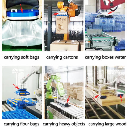 LOONGYE Vacuum Gripper Sponge Suction Cup Pad HGP130 Heavy-duty Palletizing Carton Area Gripper Robot Industrial Customizable