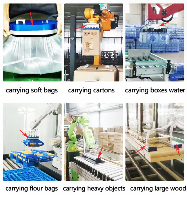 LOONGYE Vacuum Gripper Sponge Suction Cup Pad HGP130 Heavy-duty Palletizing Carton Area Gripper Robot Industrial Customizable