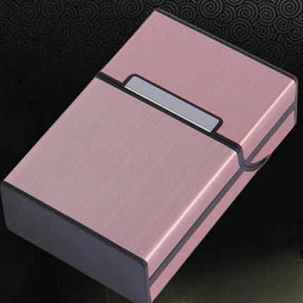 Aluminum Cigarette Case Portable 20 Cigarette Holder Stylish Metal Smoke Storage Box Container for Home & Business Use