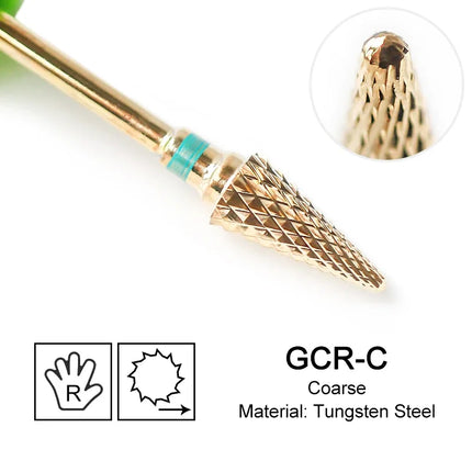 Nail Drill Bits Carbide Large Cone Electric Milling Cutter Gel Polish Remover Grinding Tools DIY Accessories Supplies