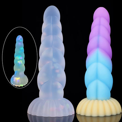 NEW Luminous Anal Plug Female Masturbator Expansion Anal Dildos for Women Soft Silicone Butt Plug Gay Sex Toys Prostate Massager