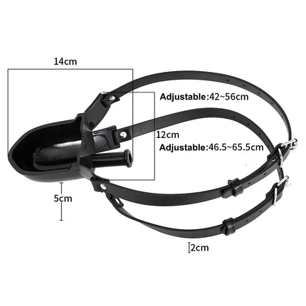Funnel Oral Enema Drool Plug Gags Bondage Head Harness BDSM Toilet Funnel Open Mouth Gag Mask Hood For Woman Sex Toys