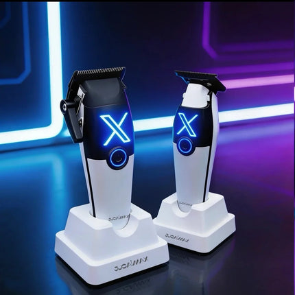 JUCAIMAX X-01 Electric Hair Clipper PHANTECHO2.0 DLC Blade Brushless Motor with Base Charger Professional Men's Haircut Machine
