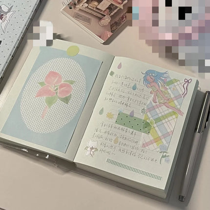 Thicken Notebook Transparent Cover Notepad Journal Handbook Horizontal Notebook Office Back To School Supplies Stationery Gifts