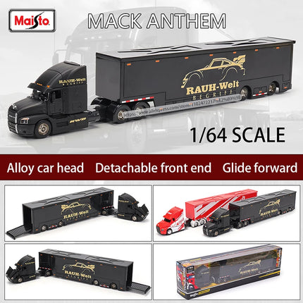 Maisto 1:64 1993 454 INTERNATIONAL LONESTAR Transport Casting Manufacturing Trailer Model Simulation Model Alloy Car Collection