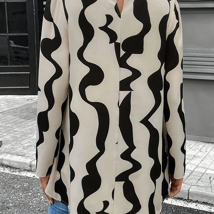 Khaki Women's plus size shirt summer chic elegant shirt casual women's fashionable shirt Khaki