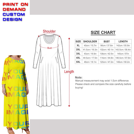 Custom Dress Print On Demand Party Sexy Girls Cartoon Image Design Women Uniforms Matching Clothes Customized DIY Dropshipping
